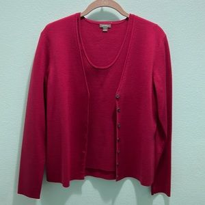 Ann Taylor Twin Set.  Short sleeved shell.  Size Medium.